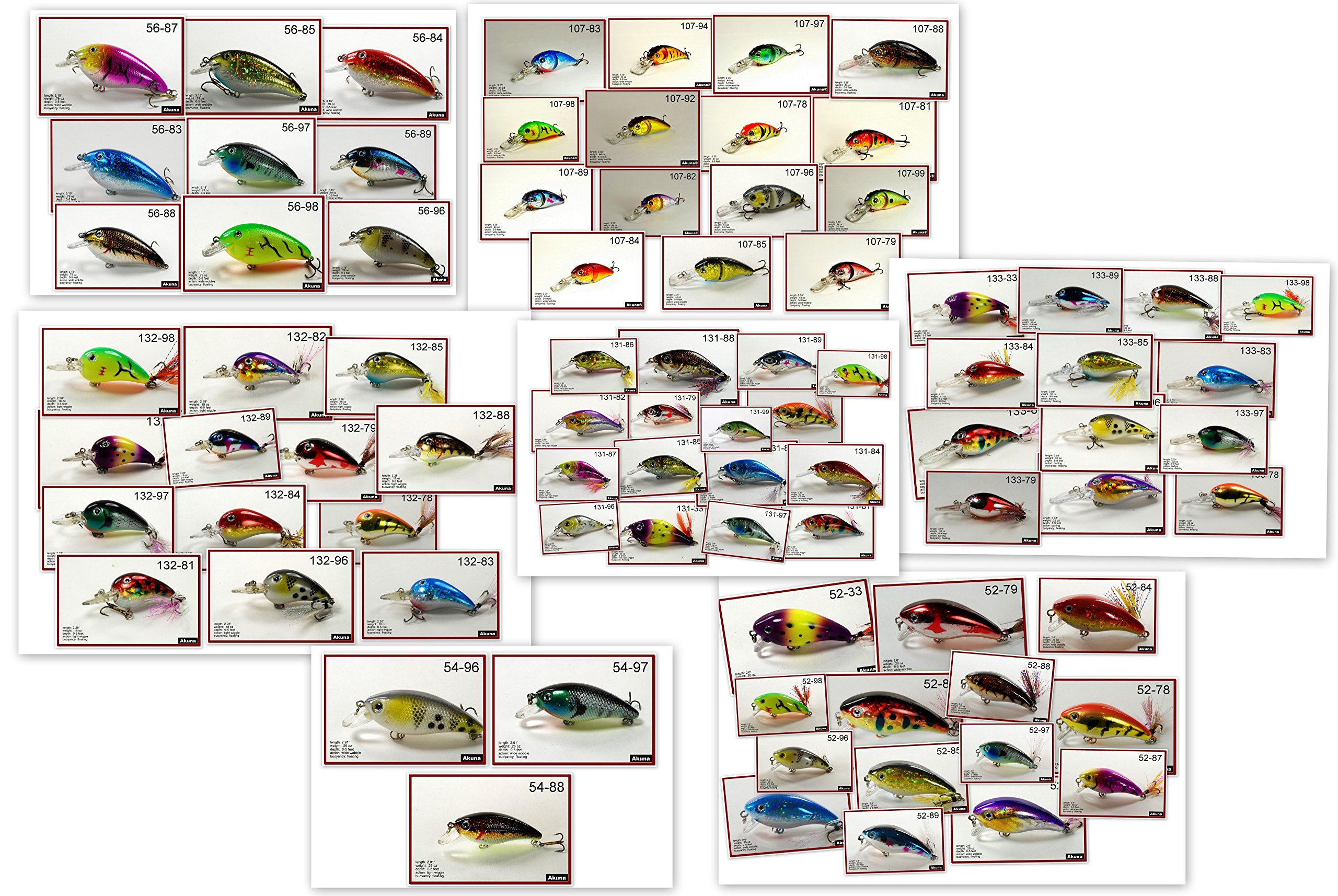 100+ Fishing Lures Kit - Akuna Bulk Pack with Crankbaits, Spoons & Spinnerbaits for Bass, Trout & Freshwater Fishing | Complete Tackle Box for Anglers & Fishing Enthusiasts