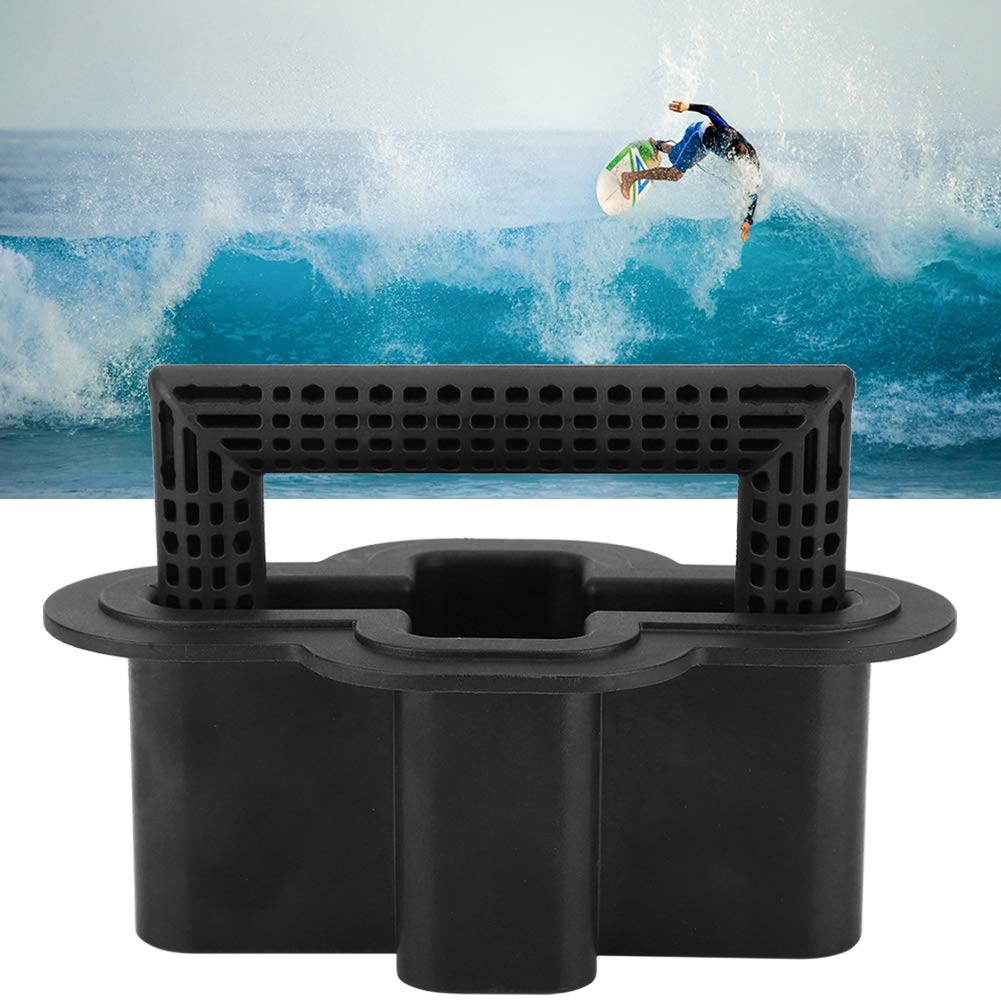 **Naroote Lightweight Durable Nylon Surfboard Handrail Plug - 16.6x10x6.4cm Kayak Boat Marine Handle (Black) - Perfect for Kayaking, Boating & Water Sports**