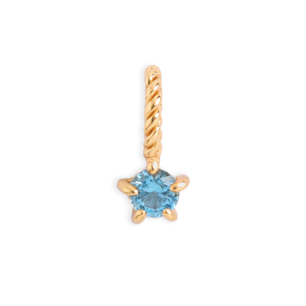 14K Gold Aquamarine Birthstone Necklace - Elegant March Birthstone Jewelry for Women, Perfect Gift for Birthday, Anniversary & Mother's Day