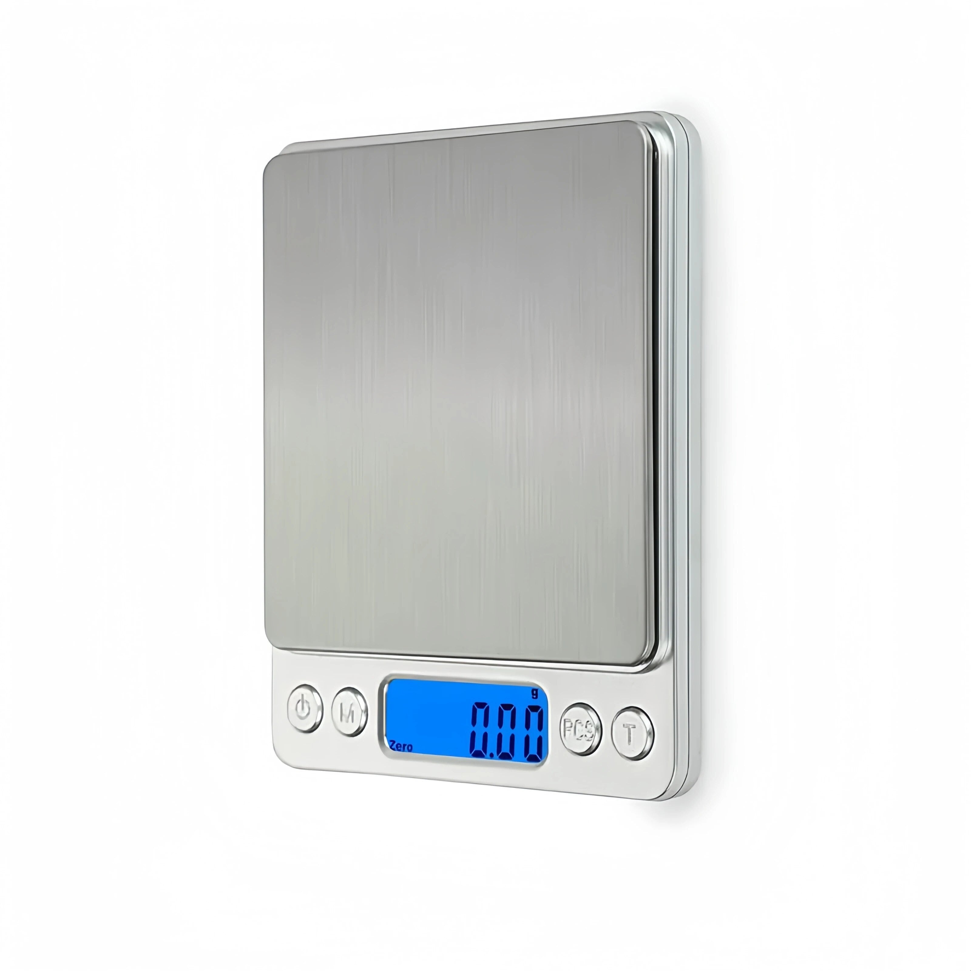 ANYCO Anygleam Digital Kitchen Scale - 1kg Capacity, Precise Electronic Food Scale in Silver for Baking, Cooking & Portion Control | Perfect for Home & Commercial Use