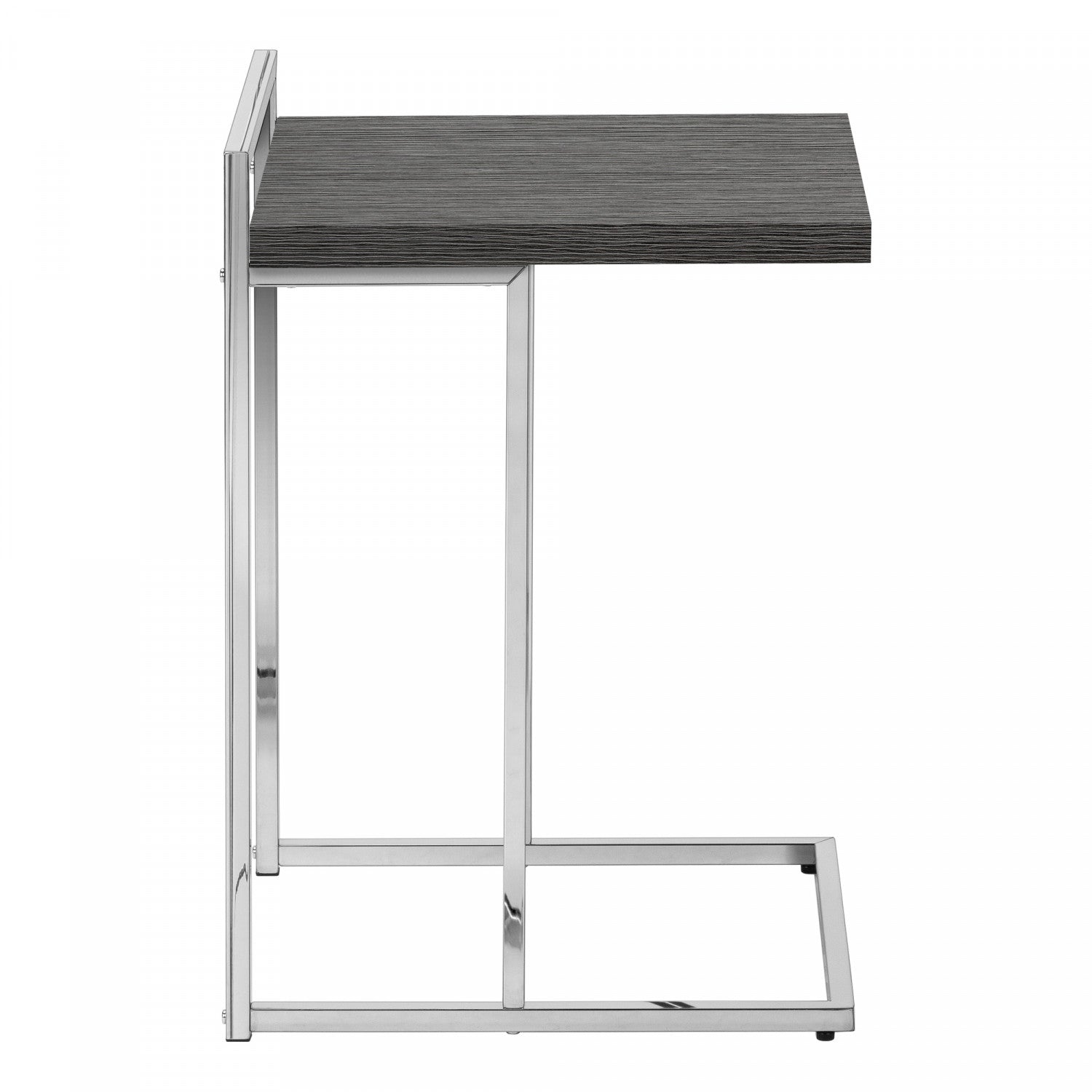 Modern Grey Cedar Side Table - Rustic End Table for Living Room, Bedroom, or Patio - Natural Wood Nightstand with Sturdy Design