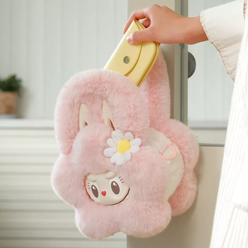 POP MART The Monsters MOKOKO Flower Plush Bag - Cute Pink Kawaii Shoulder Bag (POP LAND Exclusive) | Perfect for Cosplay, Anime Conventions & Daily Use