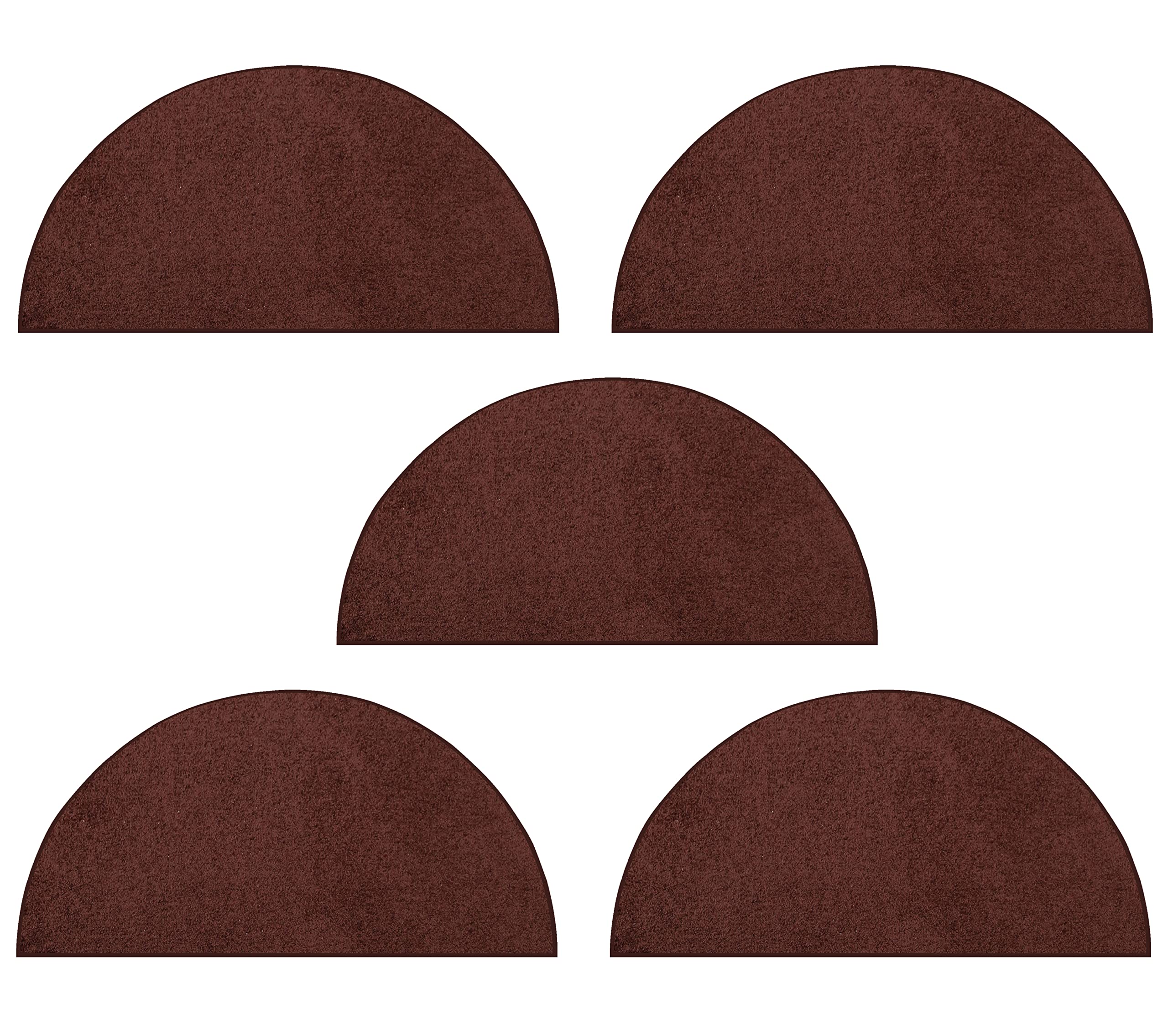 Modern Plush Solid Chocolate Color Rug - Pet & Kid Friendly Indoor/Outdoor Area Rug - Non-Slip, Durable & Easy Clean - Perfect for Living Room, Nursery, Playroom & Patio - USA Made - 18