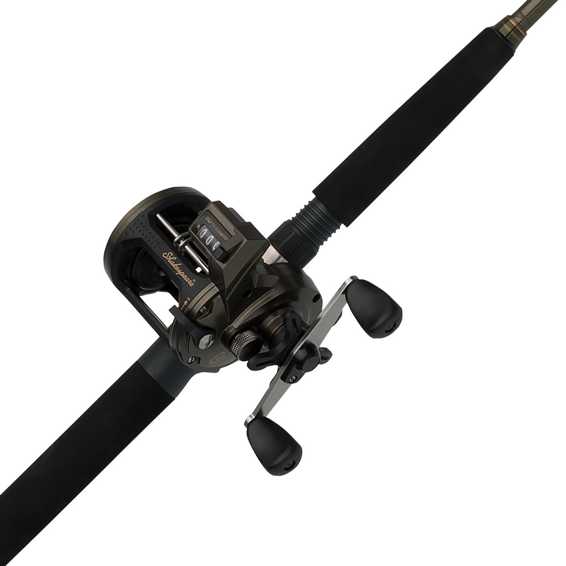 Wild™ Series Trolling Fishing Combo Rod and Reel Set - Saltwater & Freshwater Fishing Gear for Bass, Trout, Salmon - Perfect for Deep Sea, Lake, and River Trolling Adventures