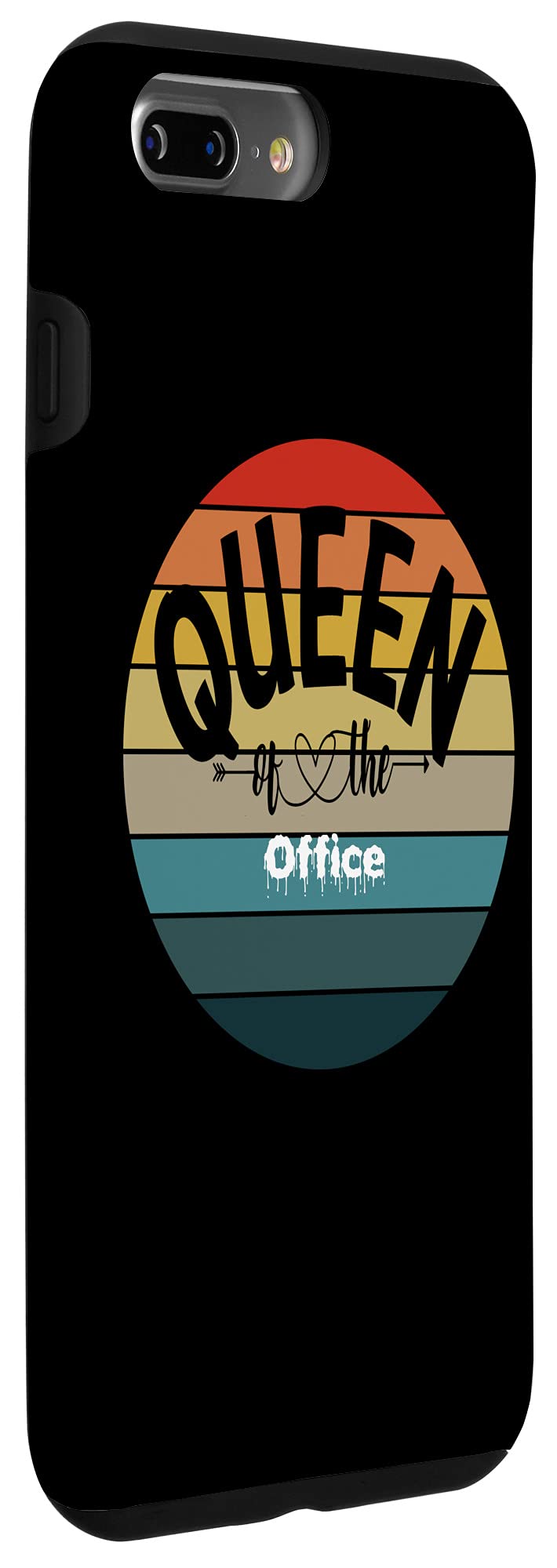 iPhone 7 Plus/8 Plus Shockproof Case - Elegant Office Queen Design with Slim Protection | Perfect for Business Professionals & Daily Commute