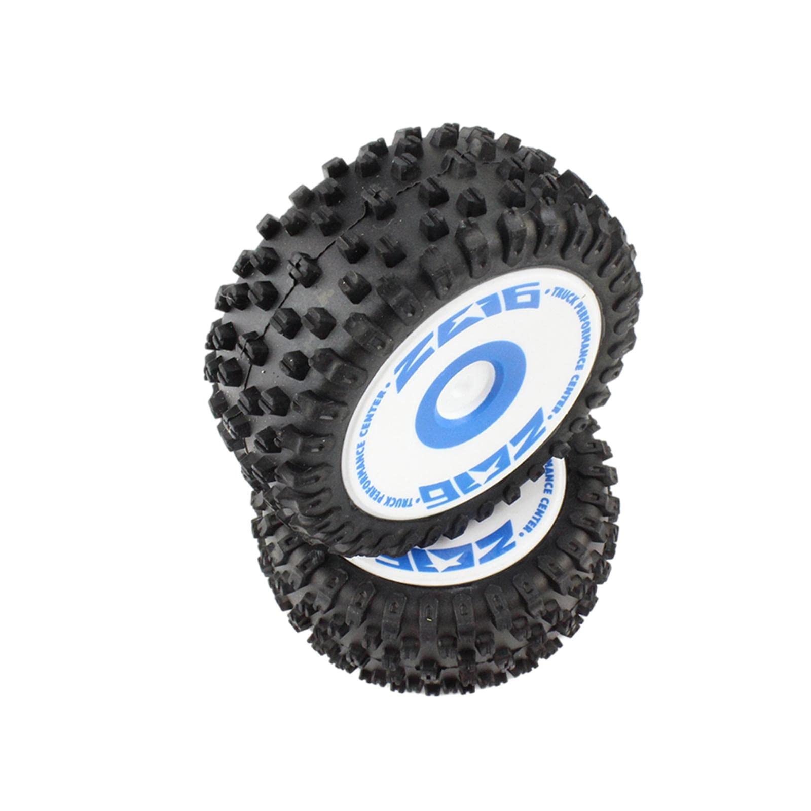 2-Piece Rear Tires Set for WLtoys 124017 1:12 Scale RC Off-Road Car - High Grip Rubber Tires for Racing, Bashing & Off-Road Adventures
