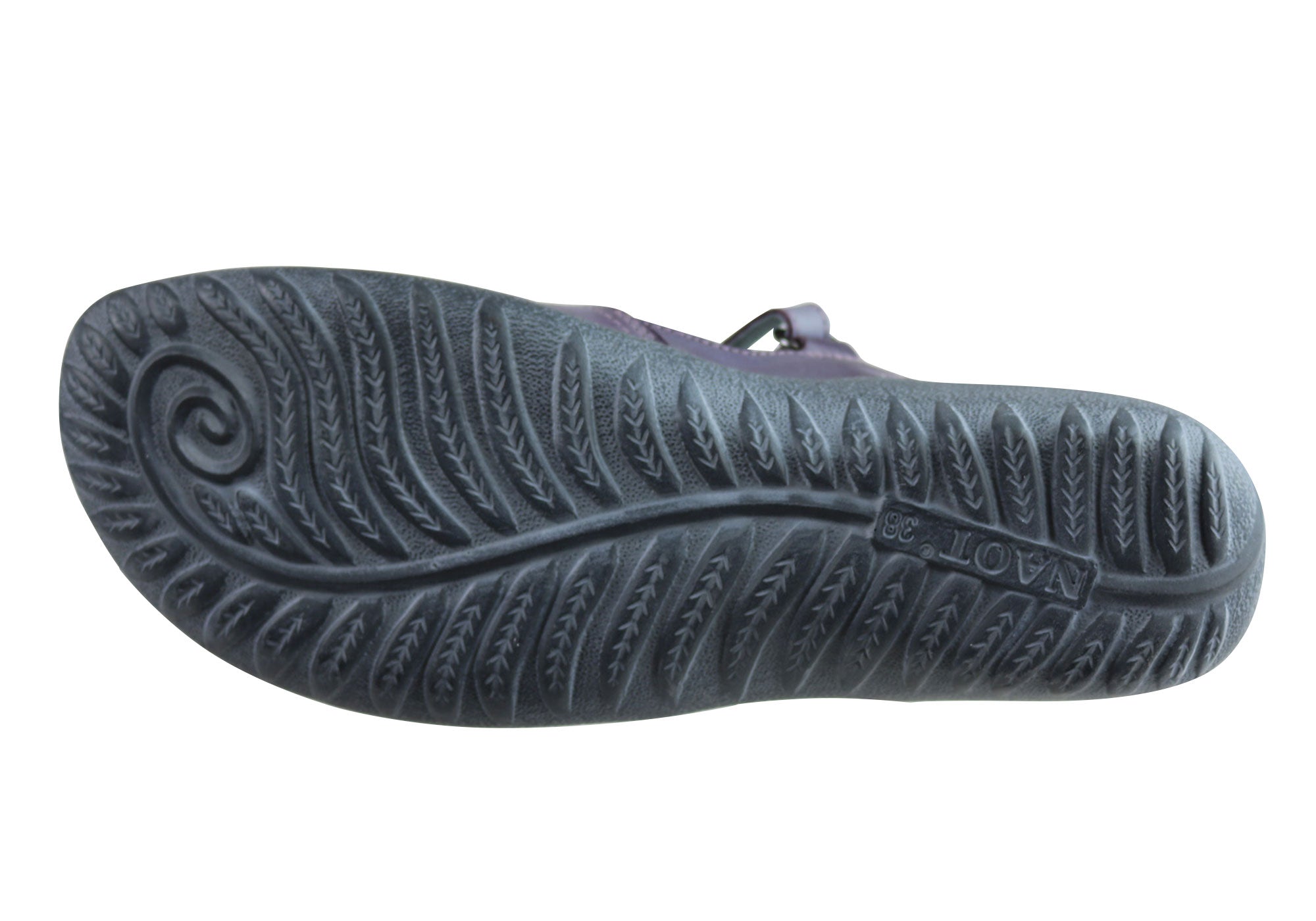 Naot Arataki Women's Orthopedic Leather Flat Sandals - Comfortable Closed-Toe Shoes for Plantar Fasciitis & Arch Support - Perfect for Work, Travel & Everyday Wear