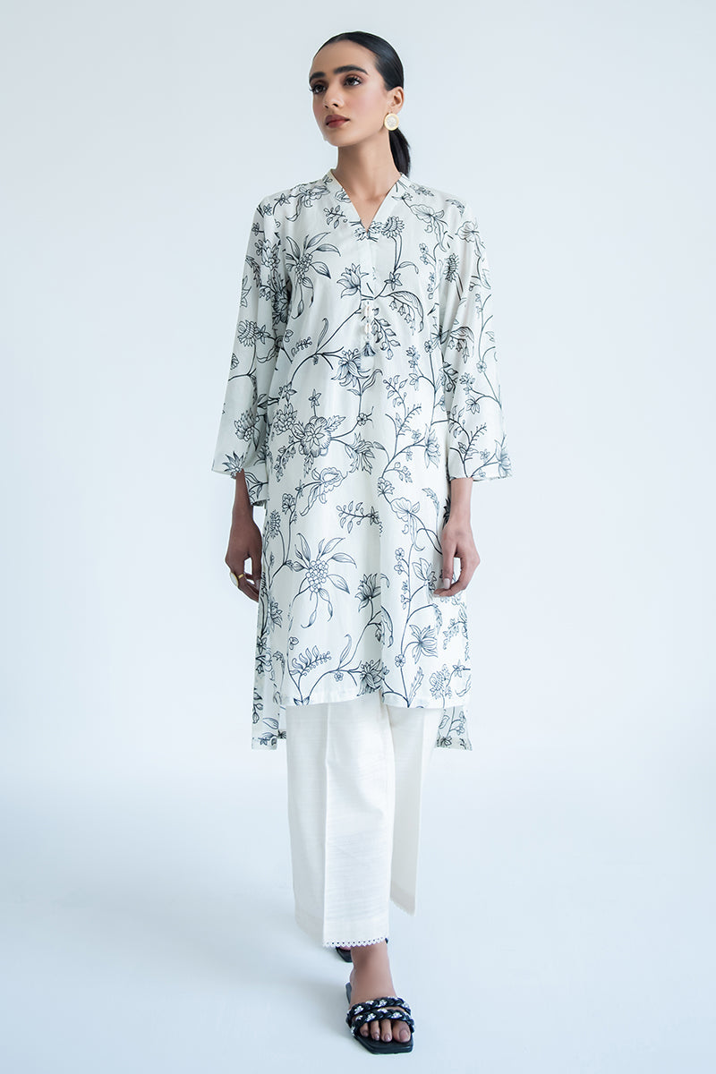 Stylish Ivory Maze Digital Printed Shirt for Men & Women | Trendy Casual Wear for Office, Date Night & Summer Outings