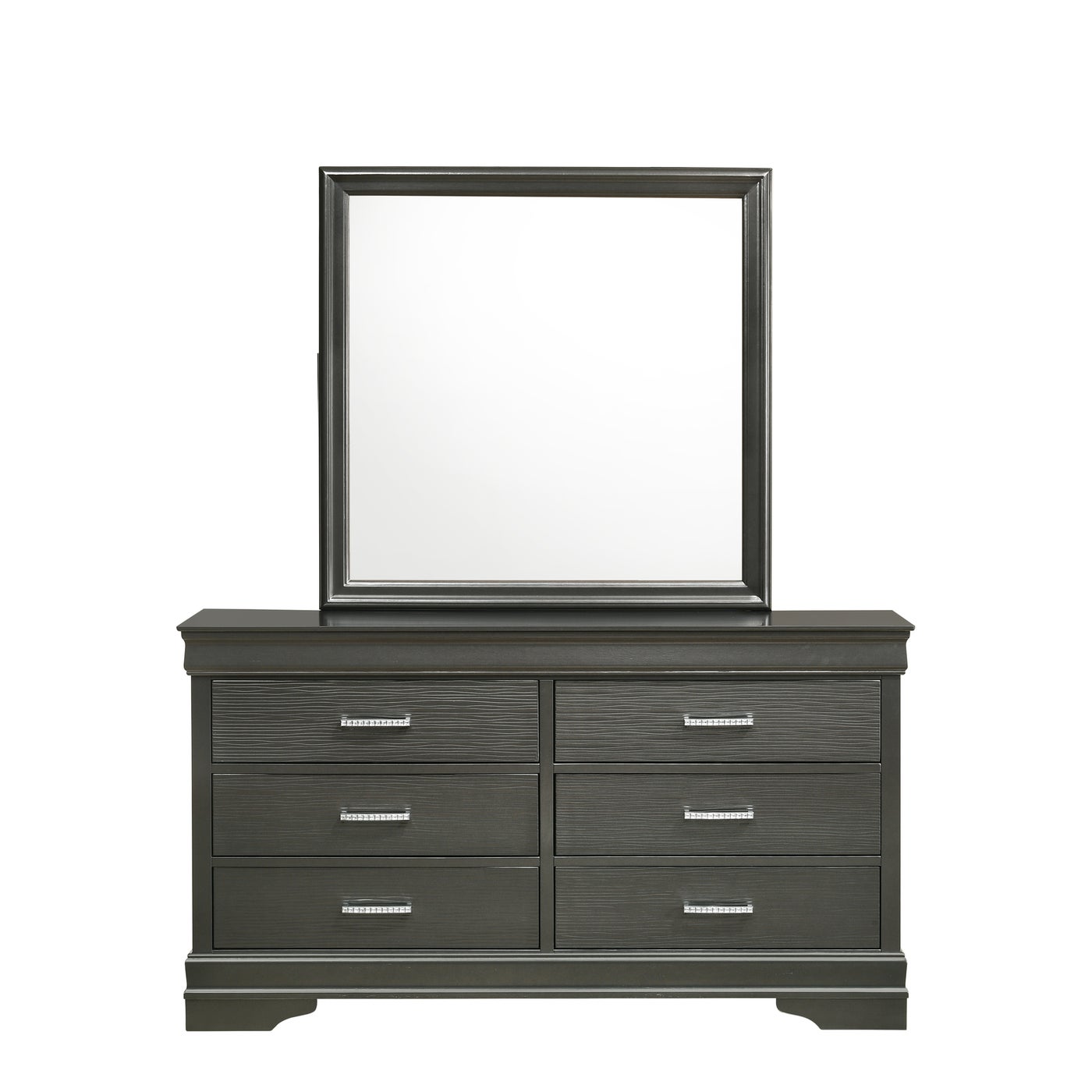 Stylish Brooklyn Bedroom Set - Queen/King Size Bed Frame, Nightstand & Dresser - Modern Farmhouse Furniture for Cozy Bedroom Decor | Perfect for Guest Rooms, Master Suites & Small Apartments