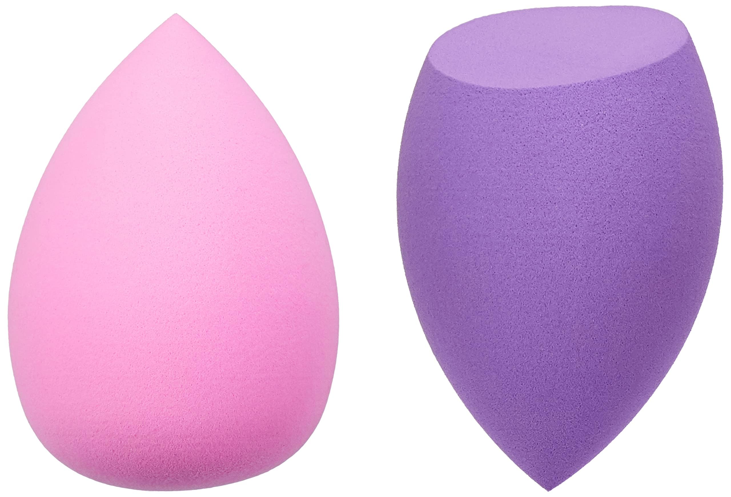 Soft Blender Sponge Pack of 2 - Gentle Exfoliating & Makeup Removal for Flawless Skin | Perfect for Daily Face Cleansing & Beauty Routine