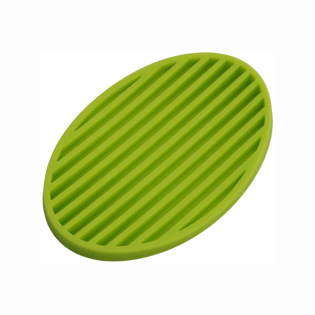 Eco-Friendly Silicone Soap Holder with Drainage - Green Soap Box for Bathroom Storage, Shower Organizer & Soap Drying Rack - Perfect for Kitchen, RV, and Travel Use