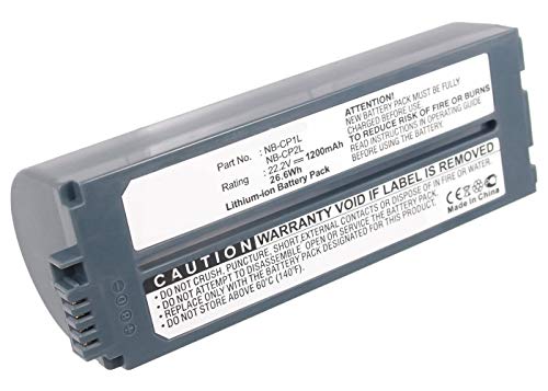 Synergy Digital Replacement Battery for Canon Selphy CP-710 Photo Printer - 22.2V 1200mAh Li-ion High Capacity Battery Compatible with Canon NB-CP1L, NB-CP2L, NB-CP2LH - Perfect for Home Photo Printing & Portable Printing Projects