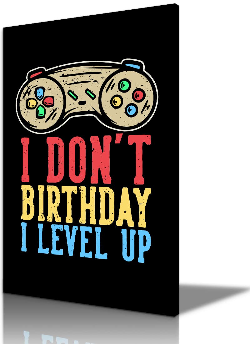 Mistyefly 24''Wx36''H Video Game Wall Art Poster - Gamer Room Decor, Gaming Wall Decor for Bedroom, Game Room & Man Cave - Perfect for Gaming Enthusiasts & Collectors