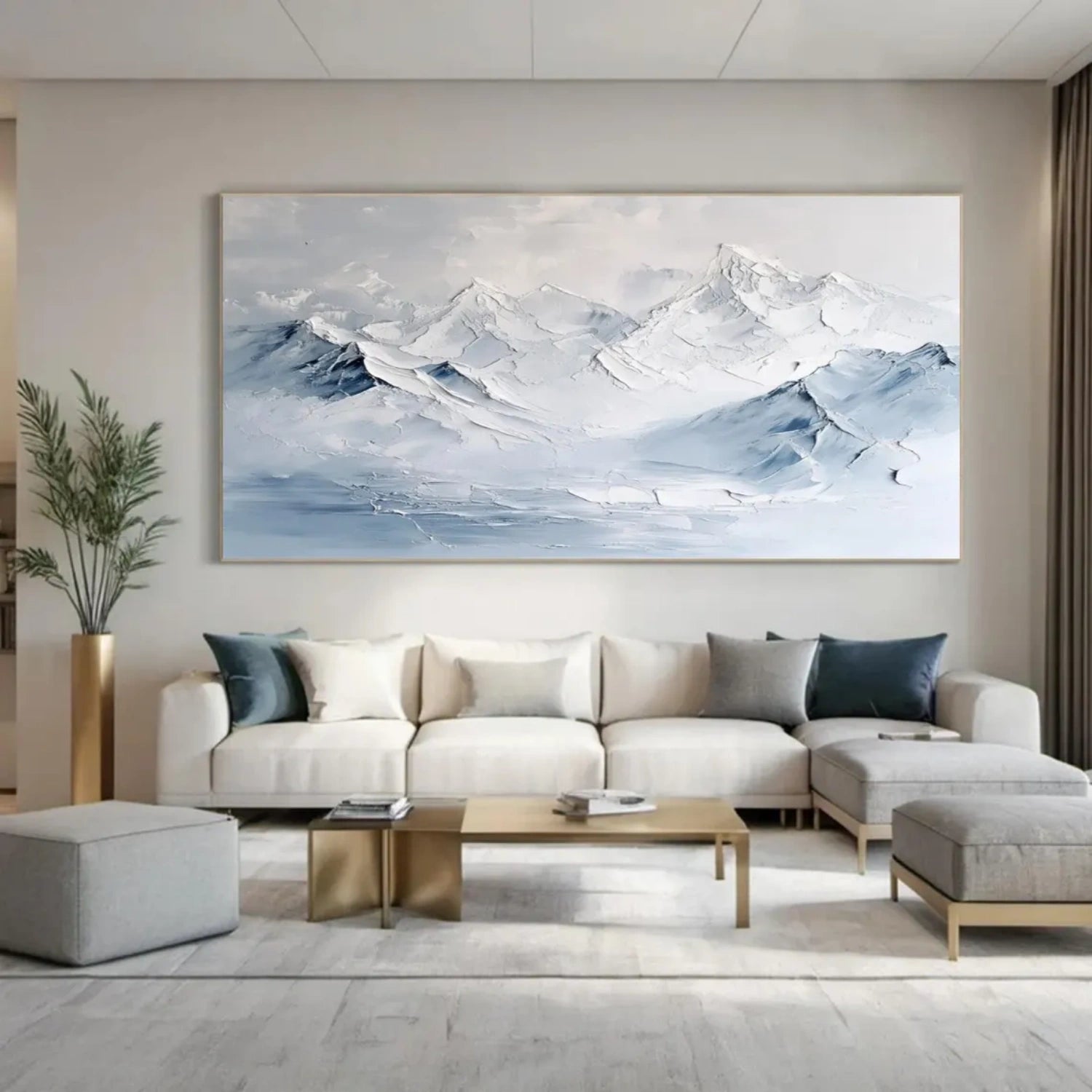 Minimalist Textured Plaster Art Painting - Modern Abstract Wall Decor for Living Room, Bedroom & Office | #MM310