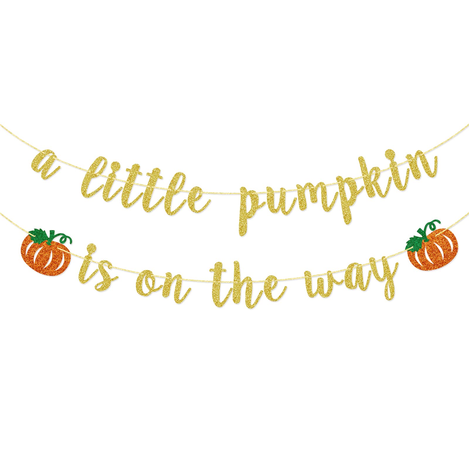 Little Pumpkin Baby Shower Banner - Gender Reveal Party Decor for Fall, Autumn & Halloween Celebrations - Perfect for Pumpkin Theme Nursery Decorations & Seasonal Events