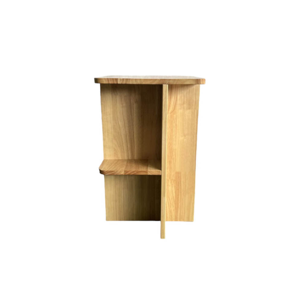 Modern Wooden Bedside Table - Nightstand with Drawer & Shelf for Bedroom, Living Room, or Office - Compact & Stylish Home Furniture