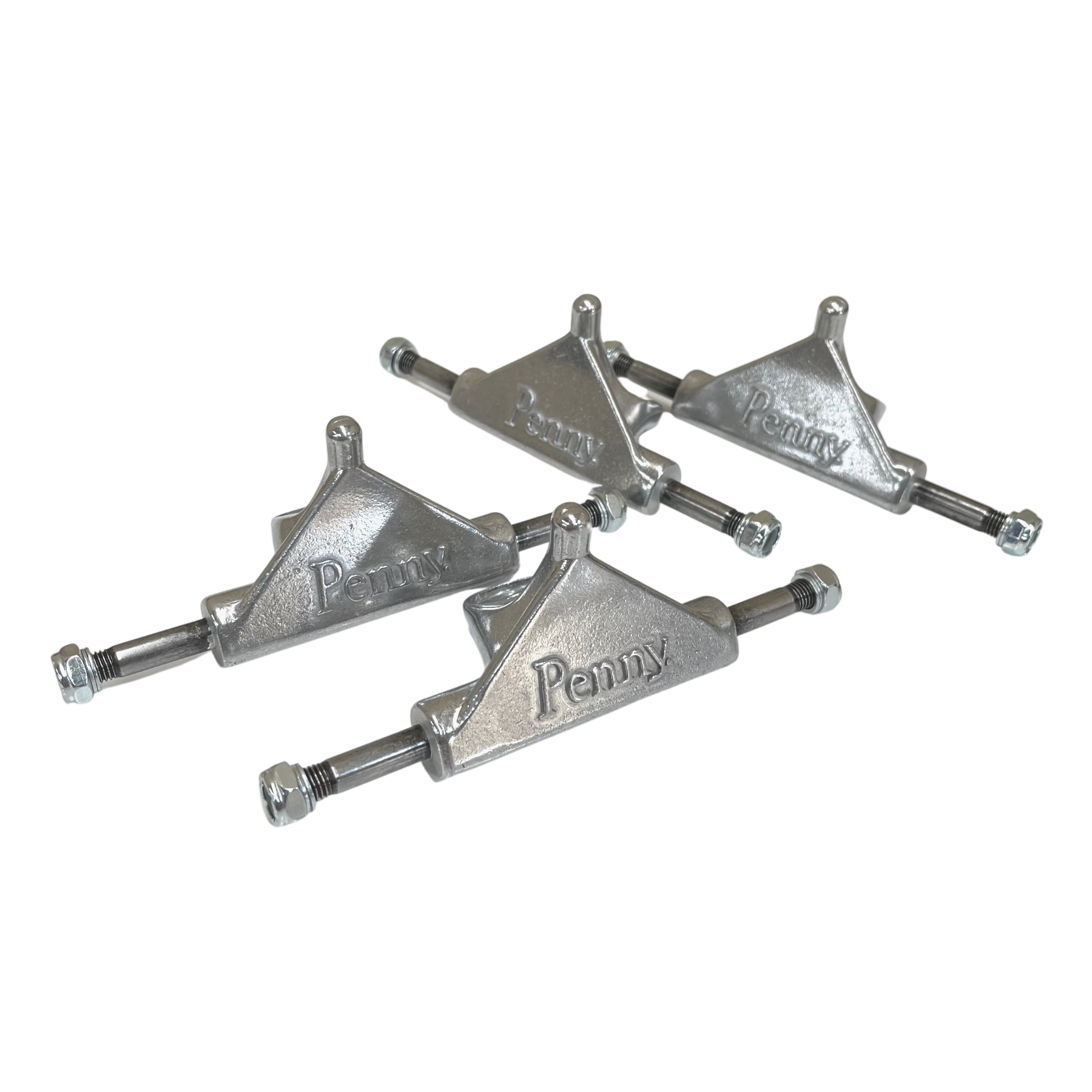 Penny Trucks 3 Hanger Raw 4pk - Premium Skateboard Truck Set for Street & Park Skating - Perfect for Tricks, Grinds & Skate Park Sessions