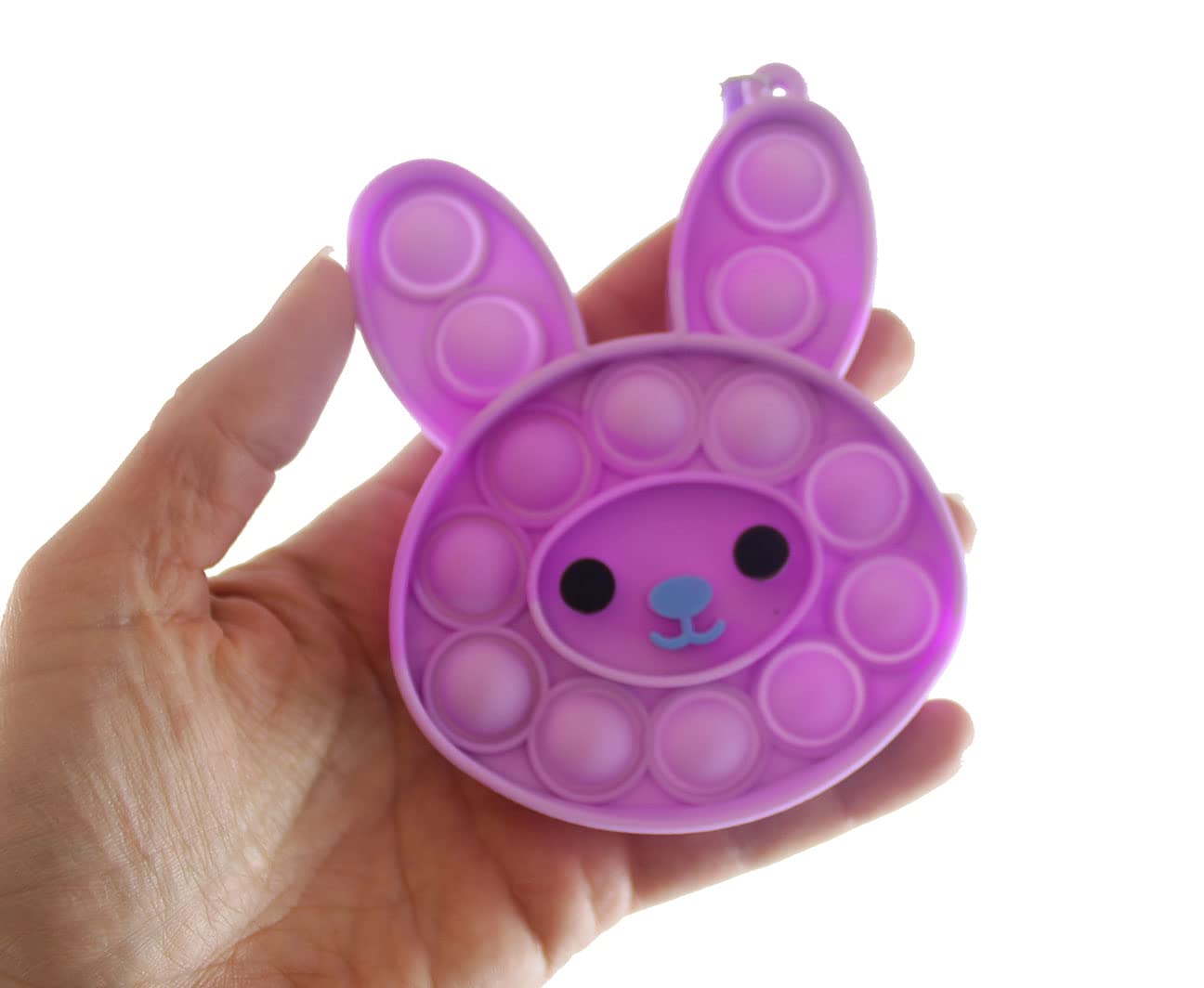 Easter Bubble Popper Toy Set of 2 - Bunny & Chick in Egg Silicone Push Poke Fidget Toy for Stress Relief - Sensory OT Toy for Kids & Adults - Perfect for Easter Basket Gifts, Classroom Rewards, and Anxiety Relief