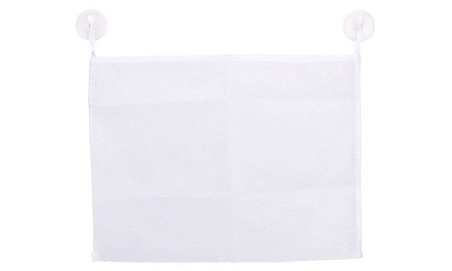 Alayna (TM) Baby Bath Toy Organizer - Quick Dry Mesh Net Bag with 2 Strong Suction Cup Hooks for Bathtub Storage | Toddler Shower Caddy & Bathroom Toy Holder | Perfect for Kids' Bath Time Organization & Toy Drying