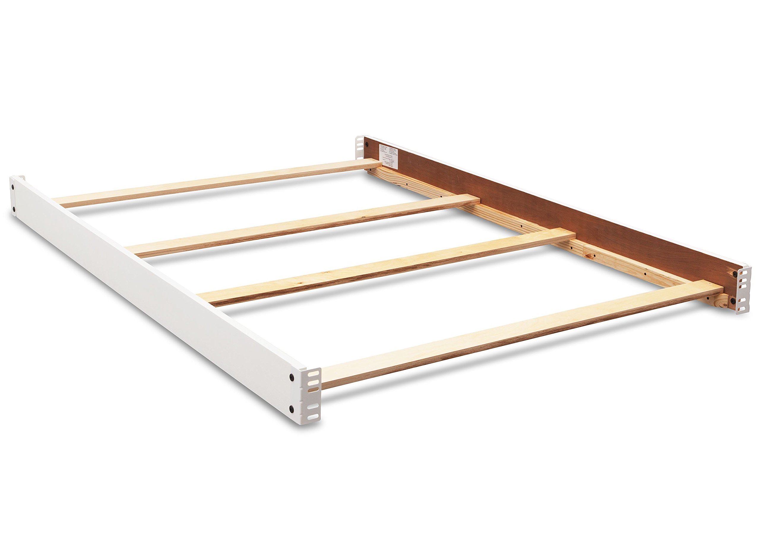 Delta Children's Somerset Crib Full-Size Conversion Kit with Bed Rails - White (Model #0050) | Safe Toddler to Twin Bed Transition | Nursery to Big Kid Room Upgrade