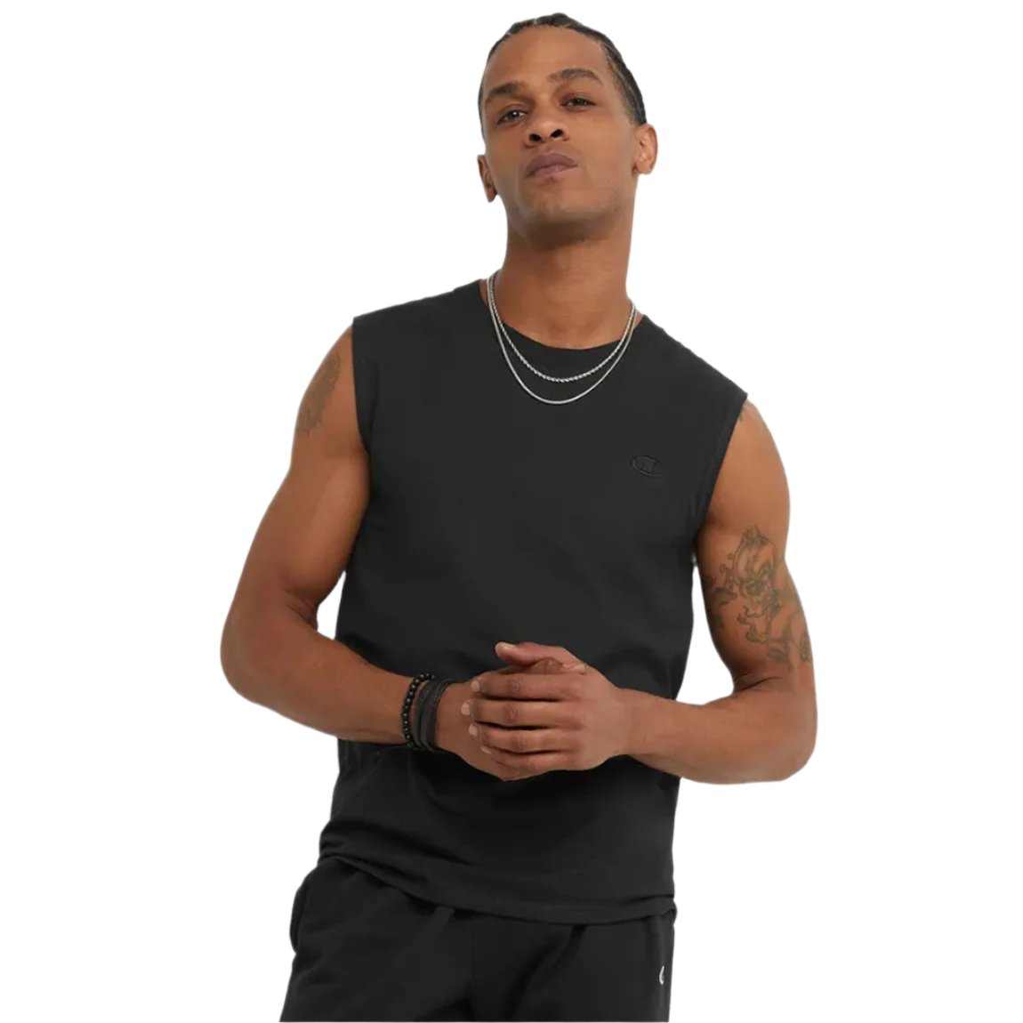 Champion Logo Muscle Tank for Men - Comfortable Sleeveless Workout Shirt for Gym, Running & Casual Wear