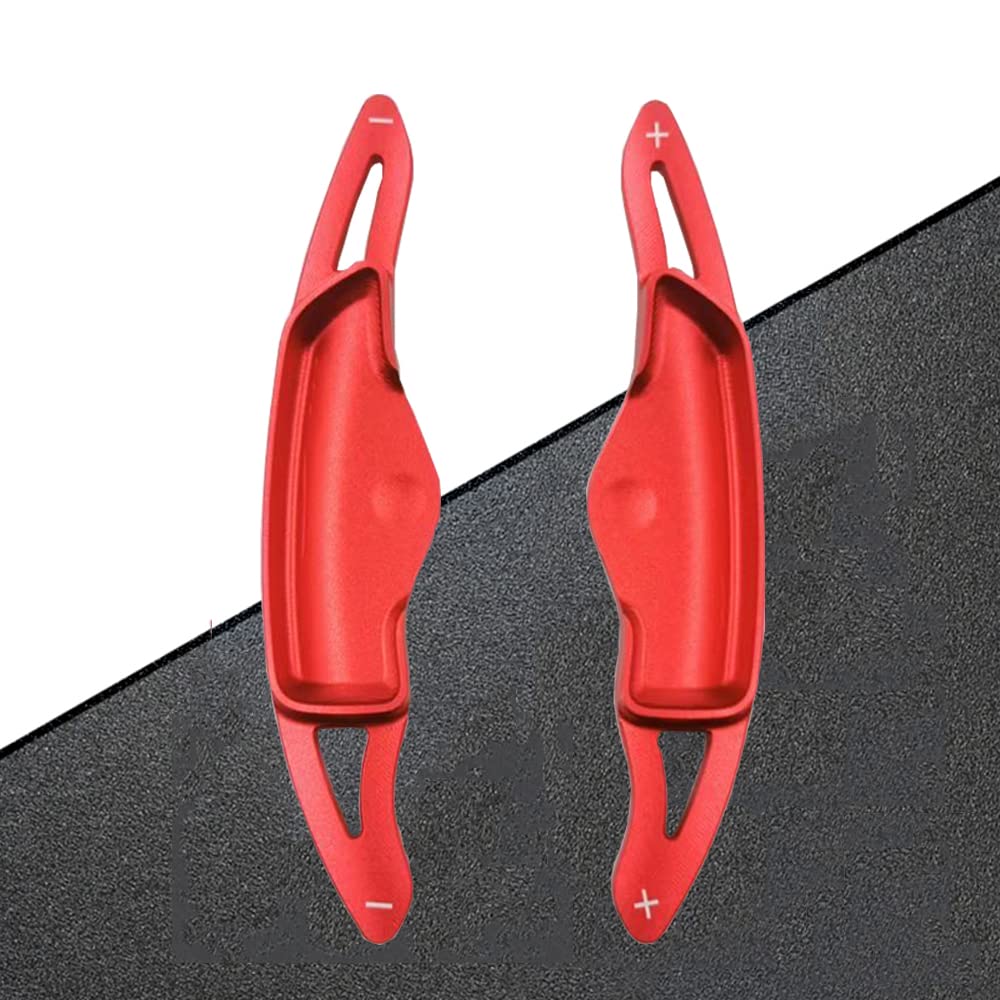 Kakash Custom Aluminum Steering Wheel Paddle Shifter Extensions for Hyundai Tucson 2022-2023, Sonata 2020-2022, Elantra 2021-2022 - 2PCS Red Interior Accessories Set - Enhance Driving Performance & Style
