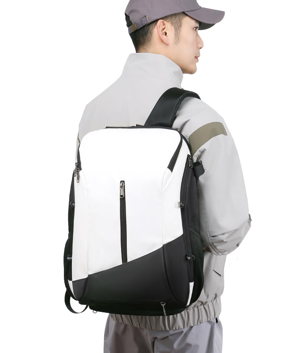Men's Waterproof Basketball Backpack with Ball Compartment - Perfect for Sports & Travel