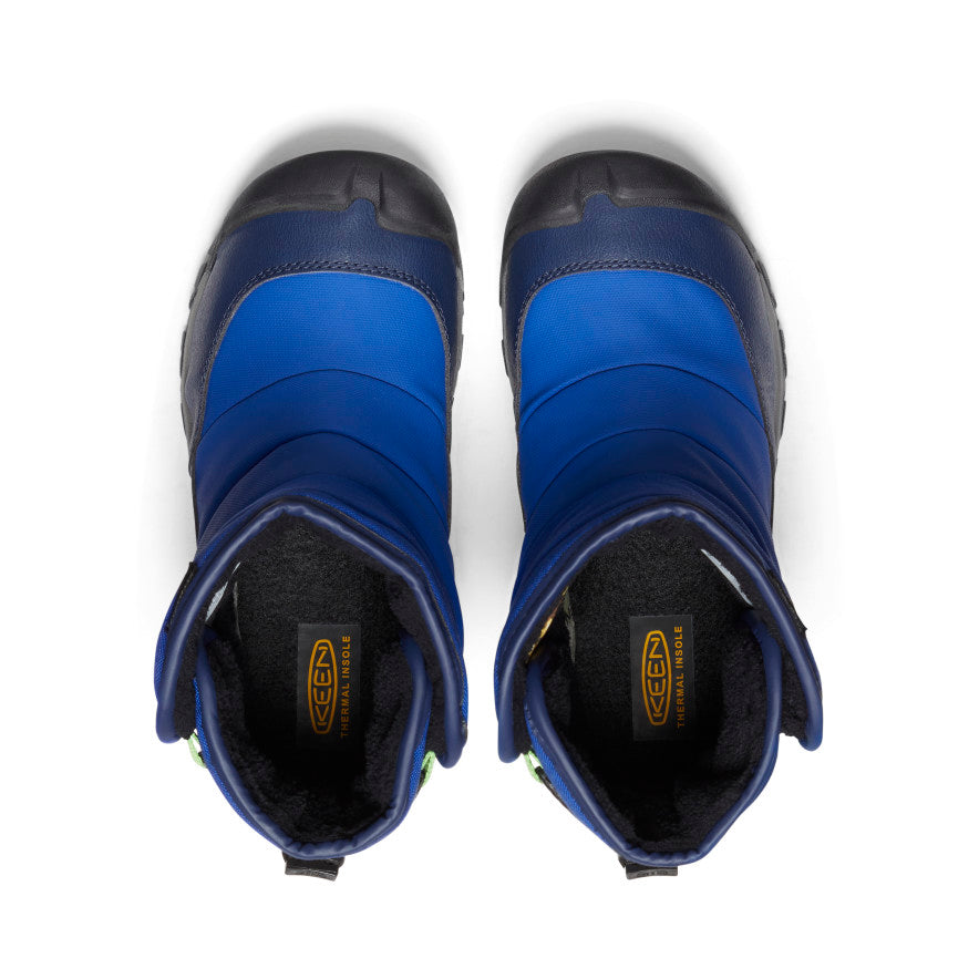 **Big Kids' Puffrider Waterproof Winter Boots - Navy Blue | Warm & Cozy Snow Boots for Boys & Girls | Perfect for Snow Play, Sledding & Outdoor Winter Adventures**