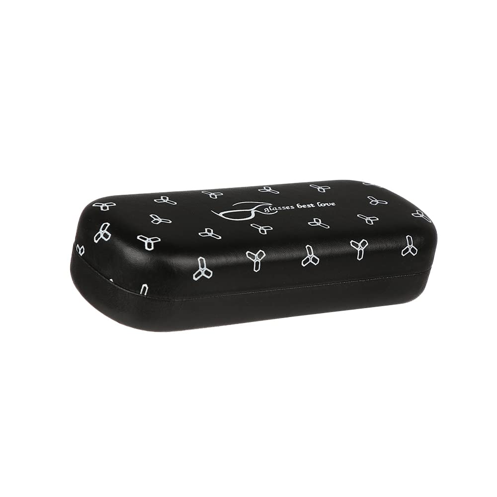 Premium PU Leather Hard Case for Glasses - Waterproof Eyeglasses Storage Box for Reading, Sunglasses & Optical Frames - Perfect for Travel, Home & Office Organization