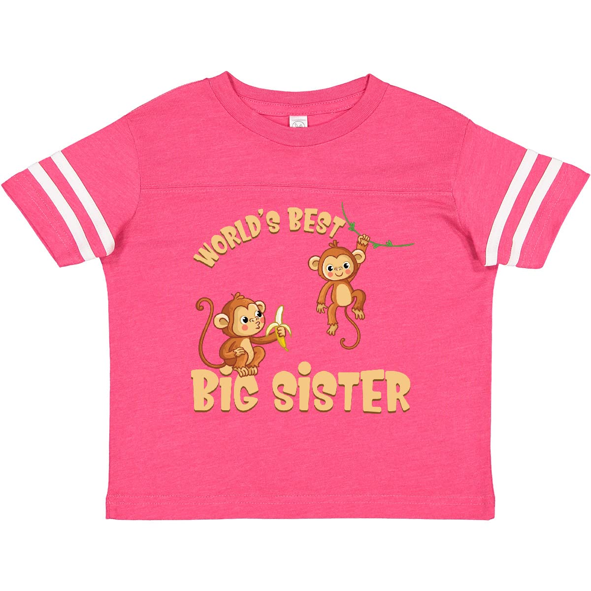 Inktastic Big Sister Toddler T-Shirt - Cute & Comfortable Cotton Tee for Toddler Girls - Perfect for Sibling Photos, Family Events & Everyday Wear