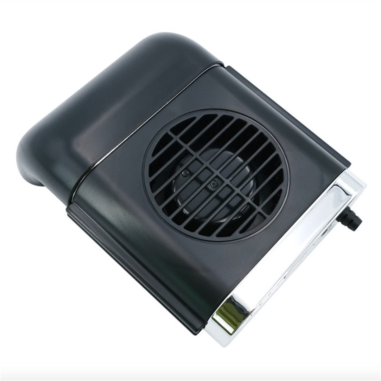 PAOMIAN USB Car Seat Mini Fan - 5V ABS Foldable Cooling Fan with 3 Adjustable Speeds, Ultra Quiet for Car, Office & Home Use (Black) - Perfect for Road Trips, Work Desks & Baby Strollers