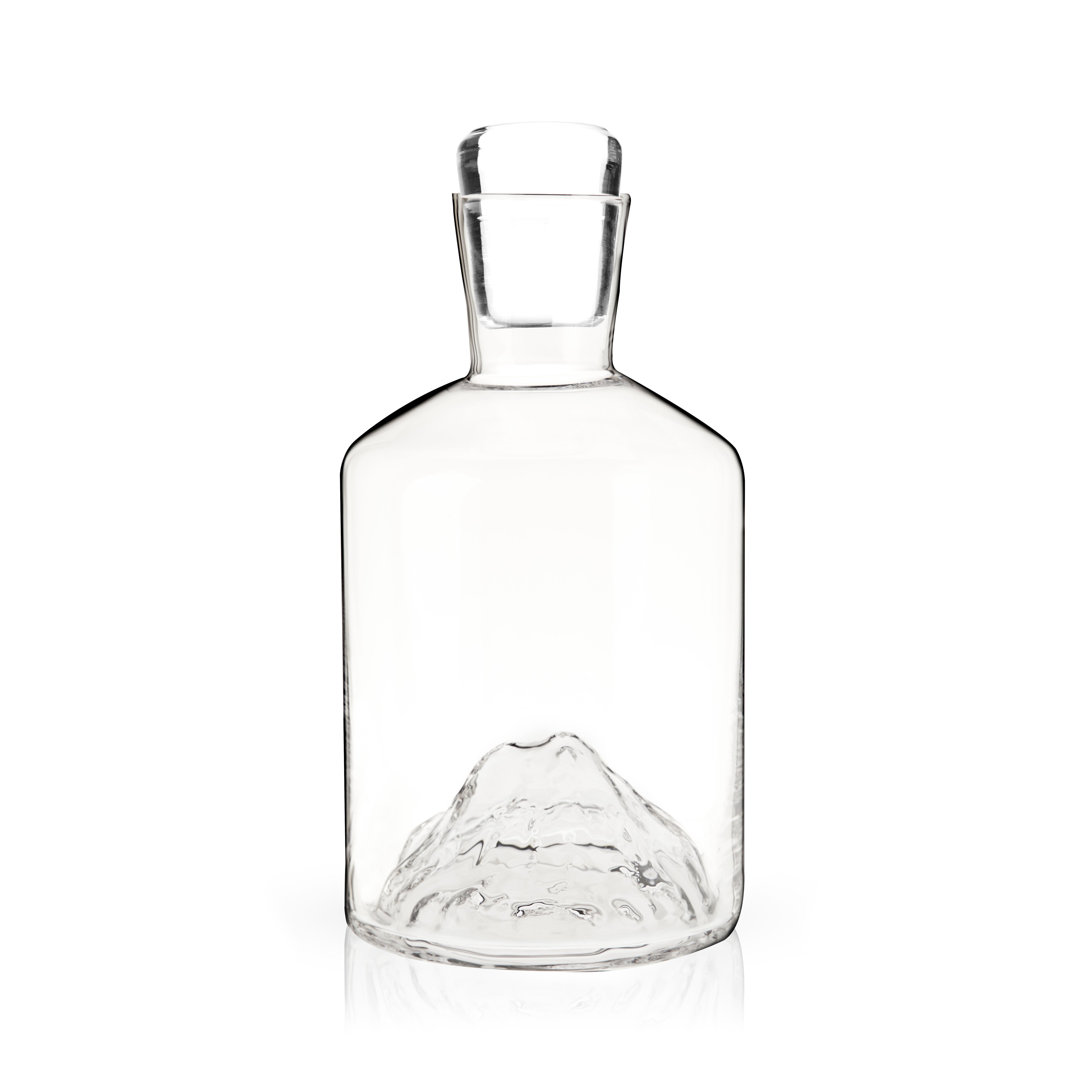 Premium Mountain Crystal Liquor Decanter Set - Elegant Whiskey & Bourbon Decanter with 2 Glasses - Perfect for Home Bar, Gifts & Entertaining