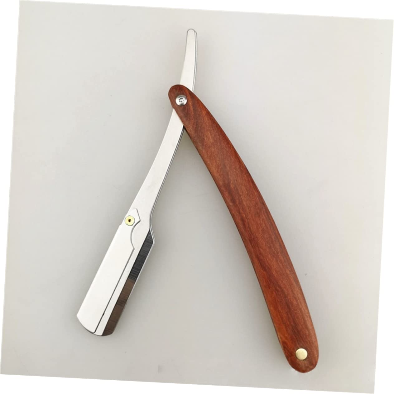Classic Straight Razor for Men - Professional Metal Blade Manual Shaver for Barbers & Salons | Easy-Open Guard | Perfect for Close Shaves & Grooming at Home or Salon