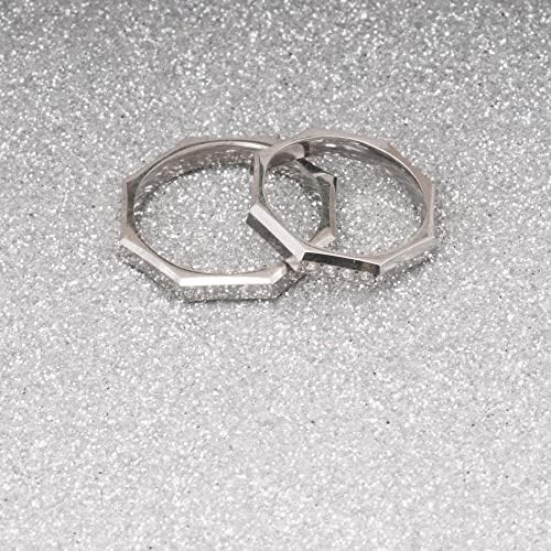 925 Sterling Silver Matching Wedding Rings for Couples - Personalized Wide Band Set for Him & Her - Perfect for Engagements, Anniversaries, and Romantic Gift Giving