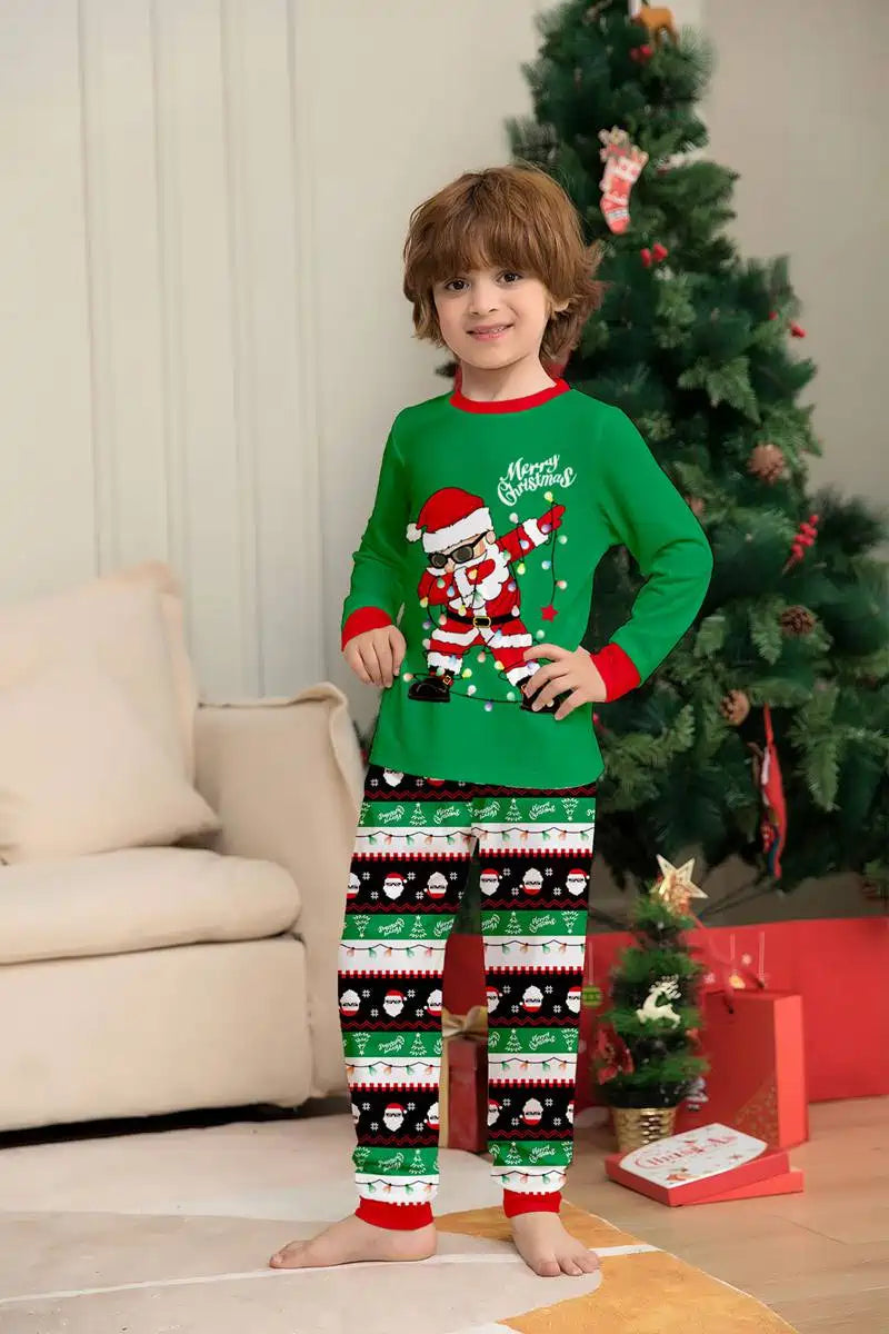 Santa Claus Christmas Matching Family Pajamas Set - Cozy Holiday Sleepwear for Adults & Kids | Perfect for Family Photos, Christmas Morning & Festive Gatherings