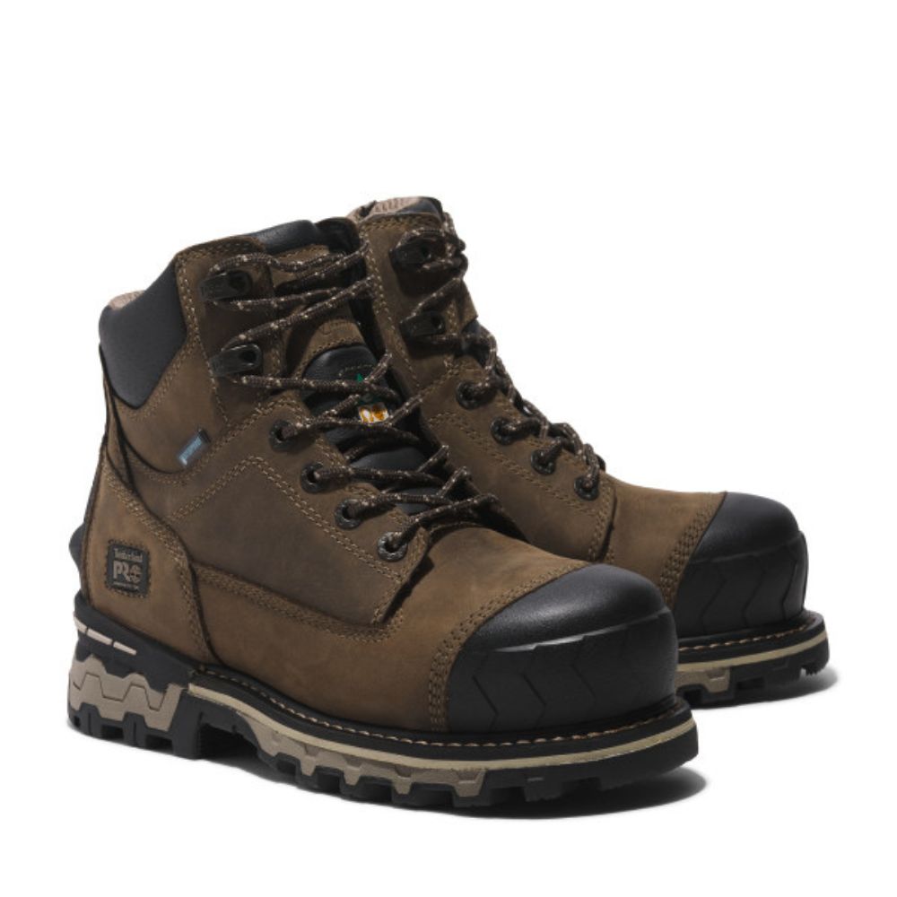 Timberland PRO® Boondock Women's Waterproof Composite Toe Work Boots - Size 6, Steel Toe Safety Shoes for Construction, Hiking & Outdoor Work (Model TB0A5RXX214)