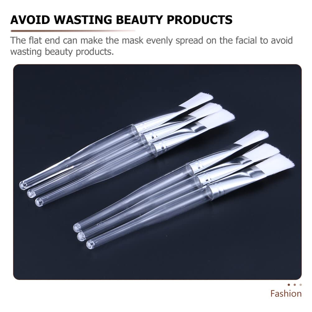 EXCLUZO 6-Piece Reusable Facial Mask Brush Set - Professional Makeup Applicator for Sheet Masks, Skincare & Beauty Tools - Perfect for At-Home Spa, Self-Care Routine & Cosmetic Application