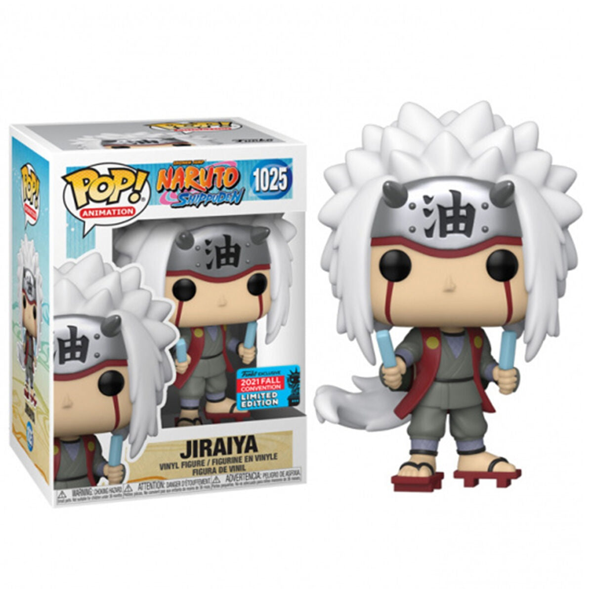 Funko Pop Animation Naruto Shippuden Jiraiya with Popsicle Vinyl Figure - 2021 Fall Convention Exclusive - Perfect for Anime Collectors & Naruto Fans Display