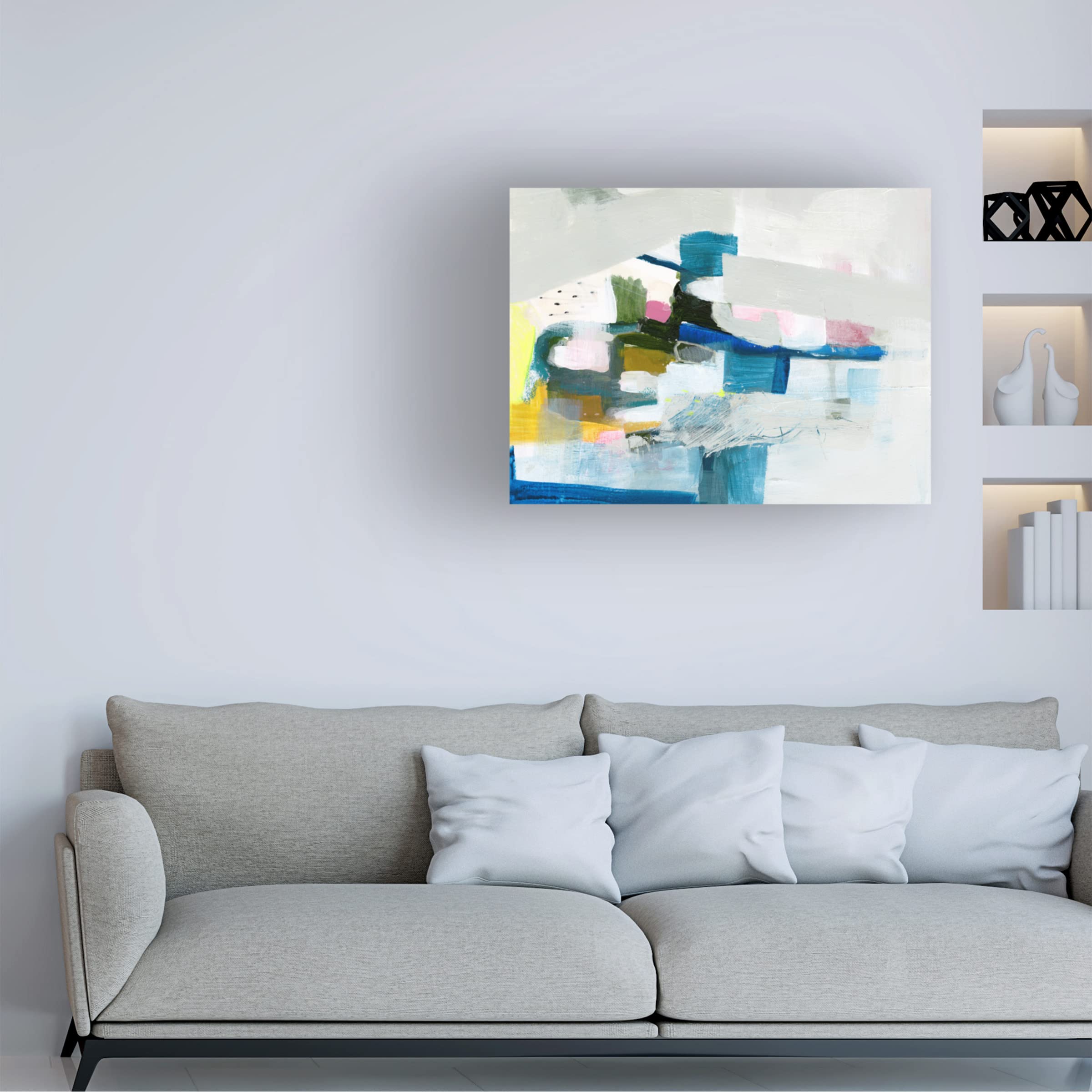 Victoria Borges 'Costa I' Canvas Wall Art Print - Modern Coastal Beach Decor for Living Room, Bedroom & Office | Trademark Fine Art Collection