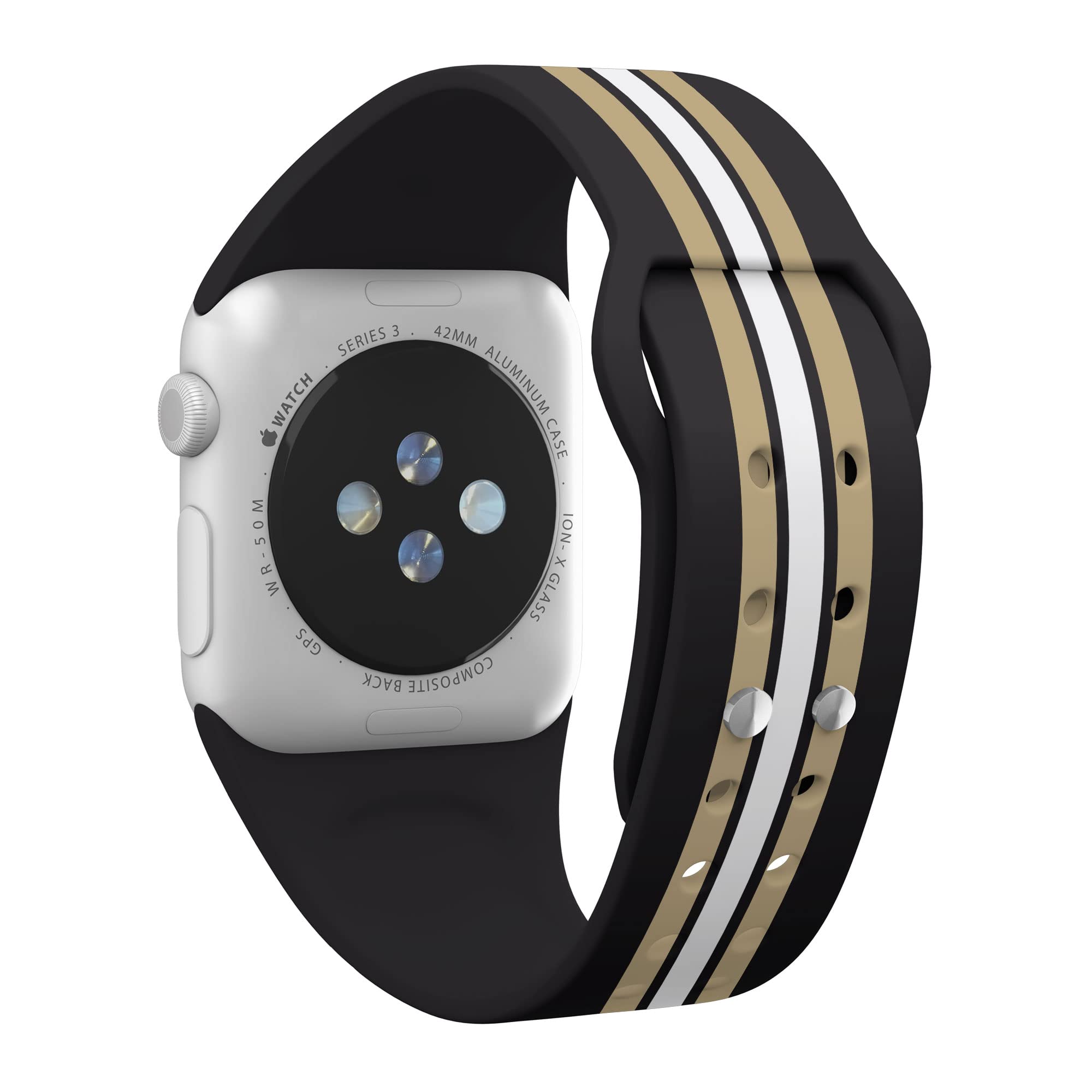 New Orleans Saints HD Apple Watch Band - Compatible with All Apple Watch Models - Perfect for Game Day, Sports Fans & Team Spirit Accessories