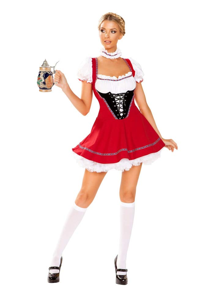 Authentic Roman Beer Wench Costume Set - 2 Piece Renaissance Festival Outfit for Women | Perfect for Halloween, Cosplay & Themed Parties