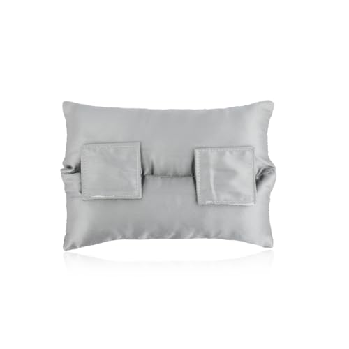 2 Rows-Satin Silver Gray
