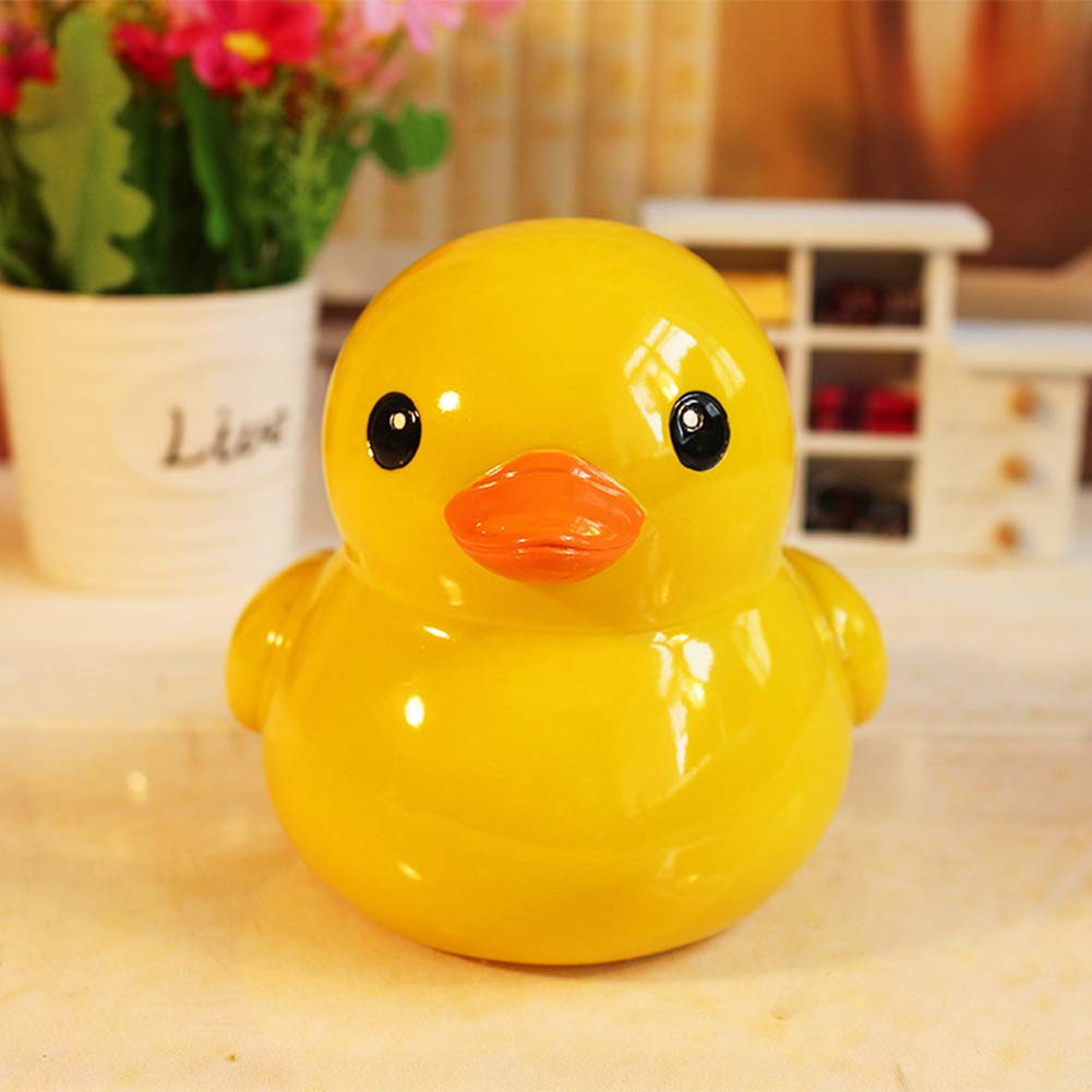 Adorable Rubber Duck Piggy Bank - Large 3XL Size Coin Money Saving Bank for Kids, Boys & Girls | Fun Christmas Birthday Gift Idea | Cute Home Decor for Bathroom, Nursery & Kids Room