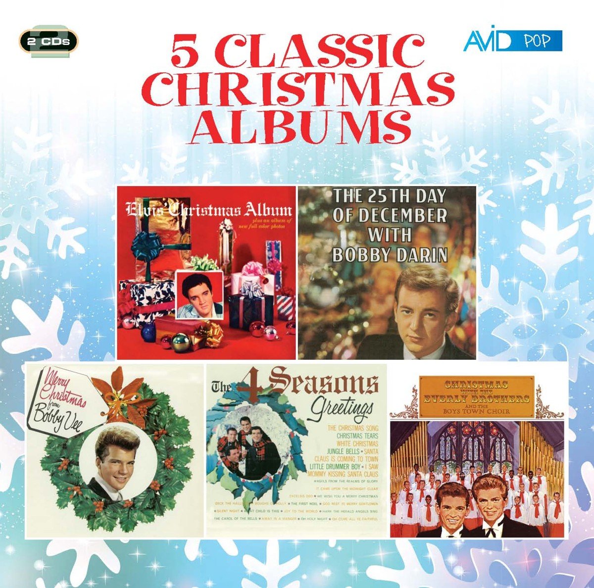 Elvis Presley Christmas Album Collection - 5 Classic Holiday CDs Including 'Elvis's Christmas Album' & 'Merry Christmas From Elvis' - Perfect for Holiday Parties, Family Gatherings & Festive Decorations