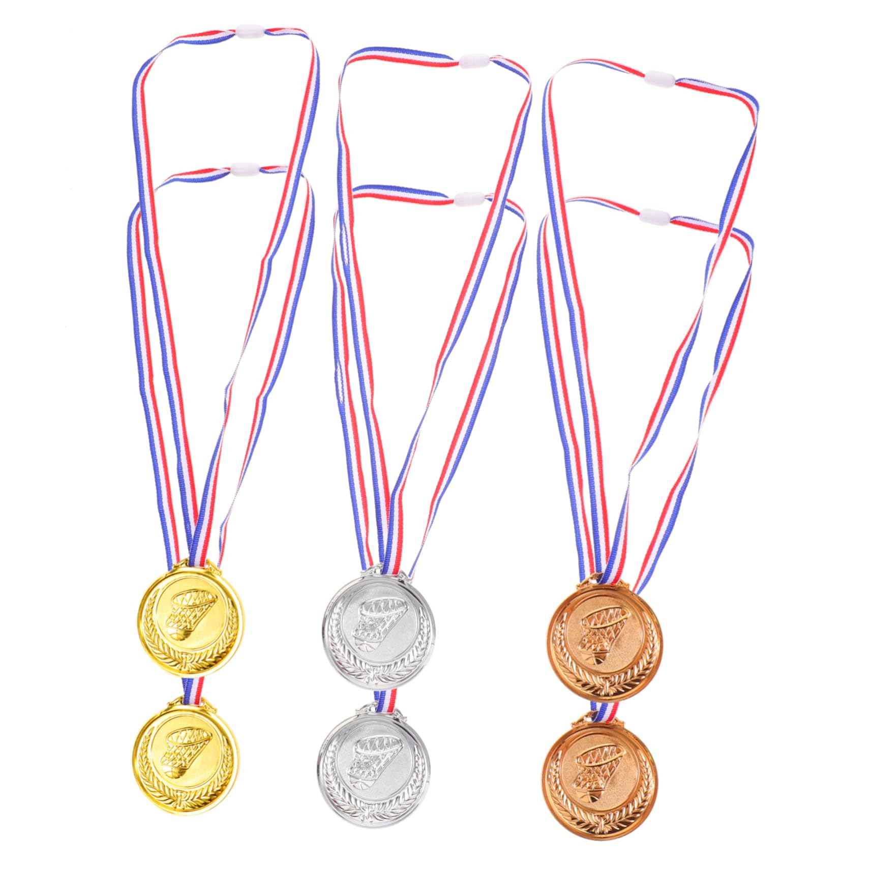 Toddmomy 12-Piece Kids Basketball Medal Set - Plastic Sports Award Medals for Children | Perfect for Youth Basketball Tournaments, Birthday Party Favors & Achievement Rewards