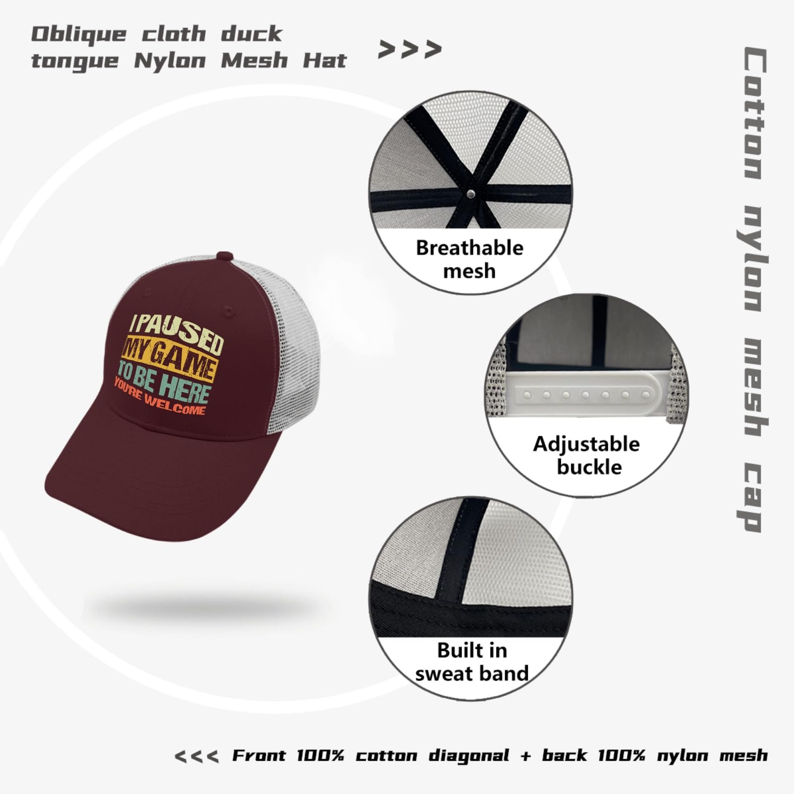 Women's Adjustable Beach Trucker Hat - Breathable Running Cap for Outdoor Activities, Sports & Summer Fashion | Perfect for Hiking, Jogging, Beach Trips & Casual Wear