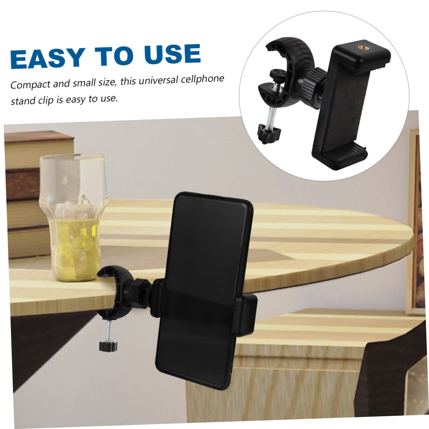 2-Pack Adjustable Swivel Phone Tripod Stand - Universal Smartphone Holder Clip for iPhone, Samsung & More - Perfect for Vlogging, Live Streaming & Video Calls