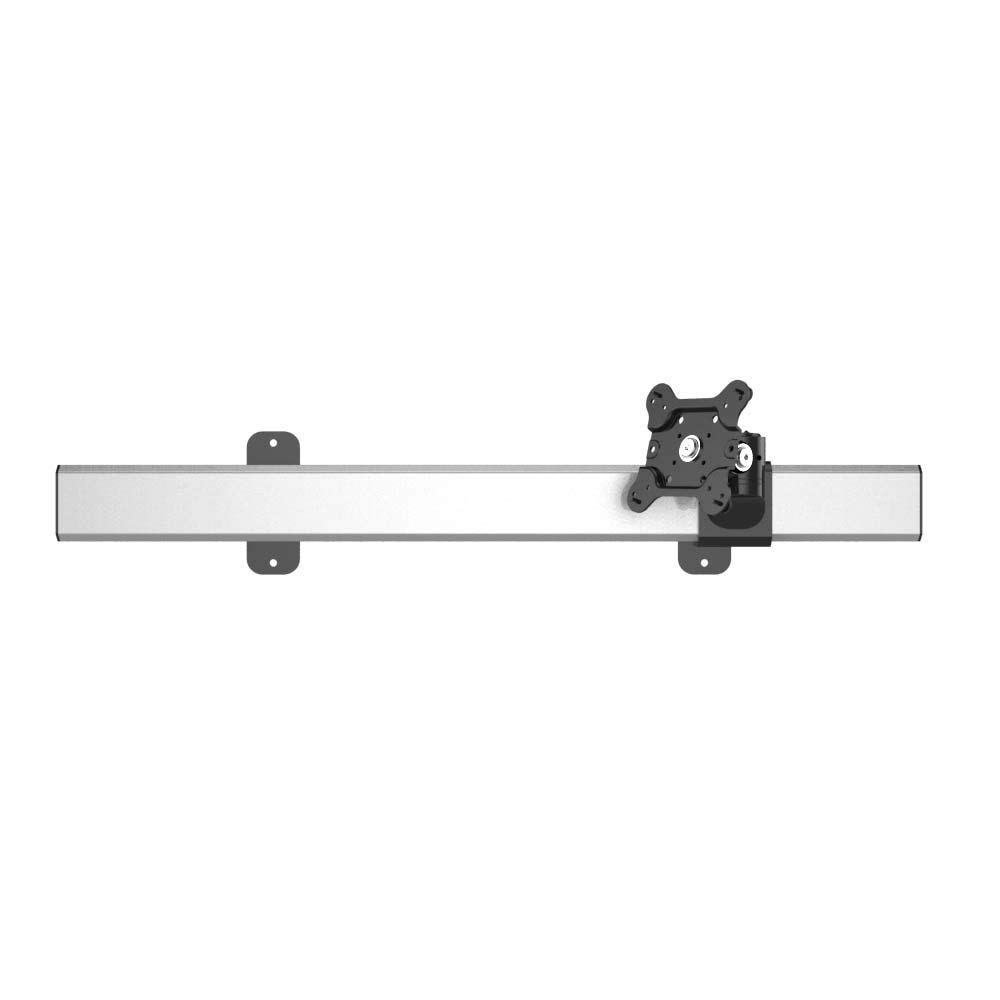 Adjustable Single Monitor Slideable Wall Mount Bracket - Heavy Duty VESA 75x75/100x100 Compatible for Home Office, Gaming & Workspace Setup