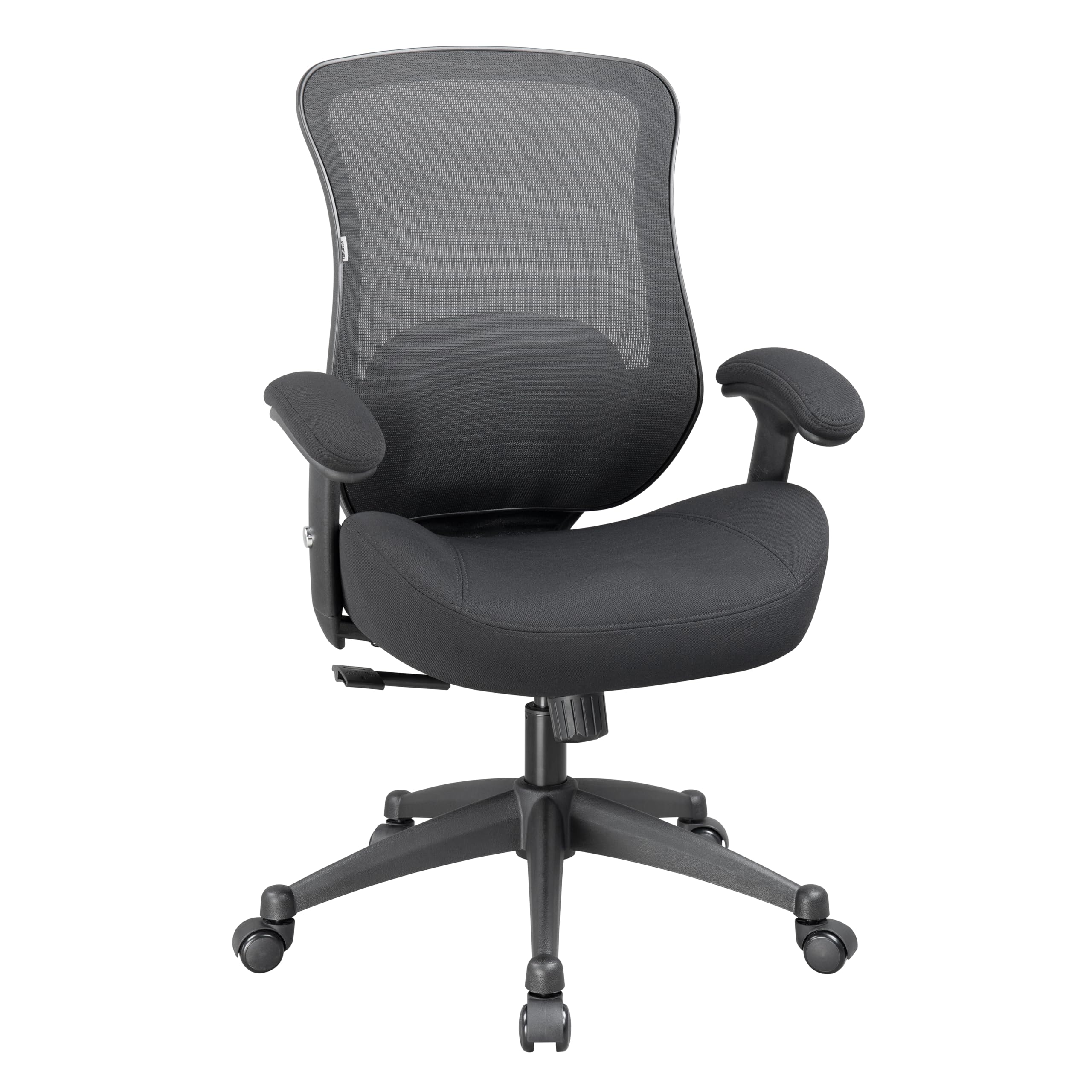 Ergonomic Office Chair with Adjustable Height, Mesh Back & Lumbar Support - Black - Perfect for Home Office, Gaming & Computer Workstations