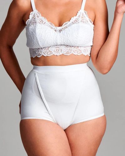 Ultra Light Ostomy Support Brief for Women - White, Left Side - 1 Pack (10 Count) - Ideal for Post-Surgery Comfort & Active Lifestyle